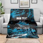 Personalized Cronulla Sutherland Sharks Blanket Graffiti Grunge Abstract Urban Street Style Design