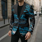 Personalized Cronulla Sutherland Sharks Blazer Graffiti Grunge Abstract Urban Street Style Design