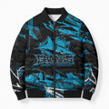 Personalized Cronulla Sutherland Sharks Bomber Puffer Jacket Graffiti Grunge Abstract Urban Street Style Design