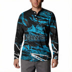 Personalized Cronulla Sutherland Sharks Button Sweatshirt Graffiti Grunge Abstract Urban Street Style Design