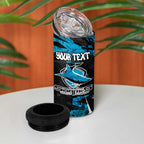 Personalized Cronulla Sutherland Sharks 4 in 1 Can Cooler Tumbler Graffiti Grunge Abstract Urban Street Style Design