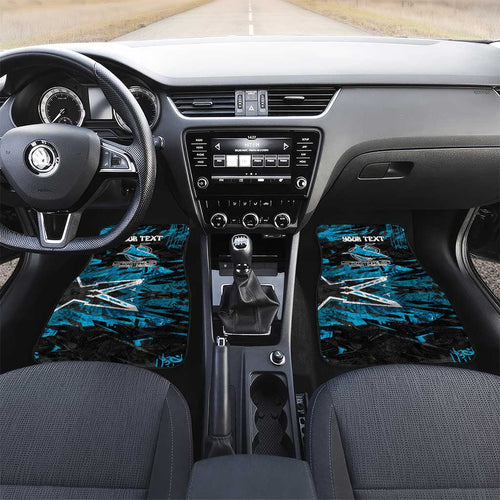 Personalized Cronulla Sutherland Sharks Car Mats Graffiti Grunge Abstract Urban Street Style Design