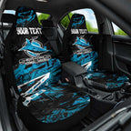 Personalized Cronulla Sutherland Sharks Car Seat Cover Graffiti Grunge Abstract Urban Street Style Design
