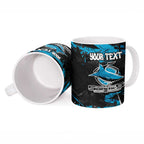 Personalized Cronulla Sutherland Sharks Ceramic Mug Graffiti Grunge Abstract Urban Street Style Design