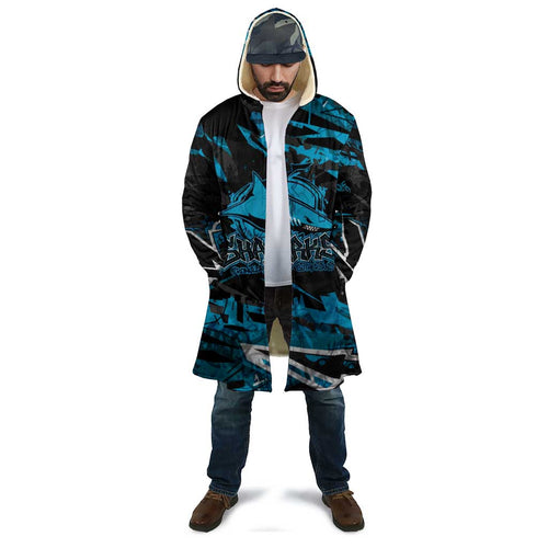 Personalized Cronulla Sutherland Sharks Cloak Graffiti Grunge Abstract Urban Street Style Design