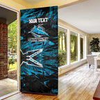 Personalized Cronulla Sutherland Sharks Door Cover Graffiti Grunge Abstract Urban Street Style Design