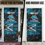 Personalized Cronulla Sutherland Sharks Door Cover Graffiti Grunge Abstract Urban Street Style Design