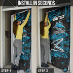 Personalized Cronulla Sutherland Sharks Door Cover Graffiti Grunge Abstract Urban Street Style Design