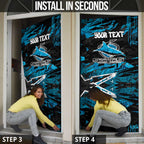 Personalized Cronulla Sutherland Sharks Door Cover Graffiti Grunge Abstract Urban Street Style Design