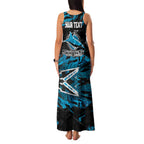 Personalized Cronulla Sutherland Sharks Family Matching Tank Maxi Dress and Hawaiian Shirt Graffiti Grunge Abstract Urban Street Style Design