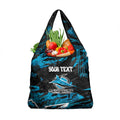 Personalized Cronulla Sutherland Sharks Grocery Bag Graffiti Grunge Abstract Urban Street Style Design