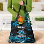 Personalized Cronulla Sutherland Sharks Grocery Bag Graffiti Grunge Abstract Urban Street Style Design