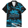 Personalized Cronulla Sutherland Sharks Hawaiian Shirt Graffiti Grunge Abstract Urban Street Style Design