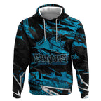 Personalized Cronulla Sutherland Sharks Hoodie Graffiti Grunge Abstract Urban Street Style Design