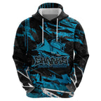 Personalized Cronulla Sutherland Sharks Hoodie Graffiti Grunge Abstract Urban Street Style Design