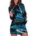Personalized Cronulla Sutherland Sharks Hoodie Dress Graffiti Grunge Abstract Urban Street Style Design