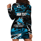 Personalized Cronulla Sutherland Sharks Hoodie Dress Graffiti Grunge Abstract Urban Street Style Design