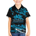 Personalized Cronulla Sutherland Sharks Kid Hawaiian Shirt Graffiti Grunge Abstract Urban Street Style Design