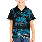 Personalized Cronulla Sutherland Sharks Kid Hawaiian Shirt Graffiti Grunge Abstract Urban Street Style Design