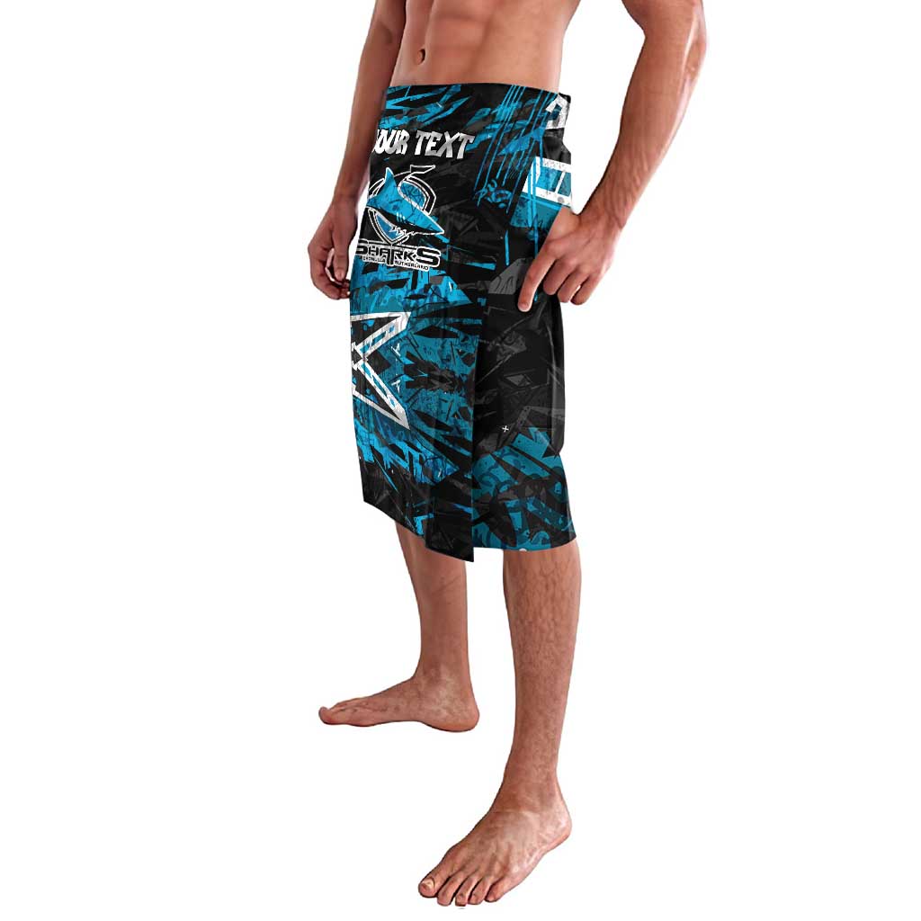Personalized Cronulla Sutherland Sharks Lavalava Graffiti Grunge Abstract Urban Street Style Design