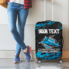 Personalized Cronulla Sutherland Sharks Luggage Cover Graffiti Grunge Abstract Urban Street Style Design