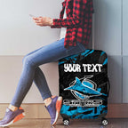 Personalized Cronulla Sutherland Sharks Luggage Cover Graffiti Grunge Abstract Urban Street Style Design
