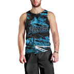 Personalized Cronulla Sutherland Sharks Men Tank Top Graffiti Grunge Abstract Urban Street Style Design