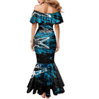 Personalized Cronulla Sutherland Sharks Mermaid Dress Graffiti Grunge Abstract Urban Street Style Design