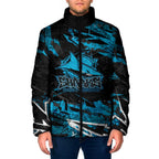 Personalized Cronulla Sutherland Sharks Padded Jacket Graffiti Grunge Abstract Urban Street Style Design