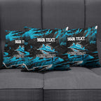 Personalized Cronulla Sutherland Sharks Pillow Cover Graffiti Grunge Abstract Urban Street Style Design