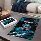 Personalized Cronulla Sutherland Sharks Puzzle Graffiti Grunge Abstract Urban Street Style Design