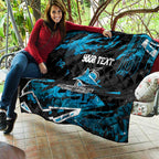 Personalized Cronulla Sutherland Sharks Quilt Graffiti Grunge Abstract Urban Street Style Design