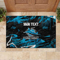 Personalized Cronulla Sutherland Sharks Rubber Doormat Graffiti Grunge Abstract Urban Street Style Design