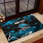 Personalized Cronulla Sutherland Sharks Rubber Doormat Graffiti Grunge Abstract Urban Street Style Design