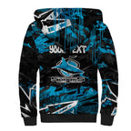 Personalized Cronulla Sutherland Sharks Sherpa Hoodie Graffiti Grunge Abstract Urban Street Style Design