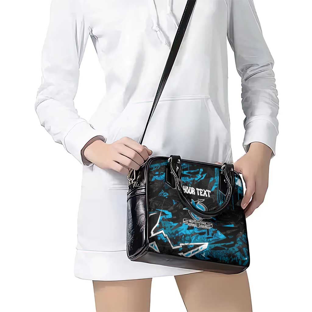 Personalized Cronulla Sutherland Sharks Shoulder Handbag Graffiti Grunge Abstract Urban Street Style Design