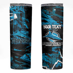 Personalized Cronulla Sutherland Sharks Skinny Tumbler Graffiti Grunge Abstract Urban Street Style Design