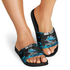 Personalized Cronulla Sutherland Sharks Slide Sandals Graffiti Grunge Abstract Urban Street Style Design