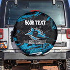 Personalized Cronulla Sutherland Sharks Spare Tire Cover Graffiti Grunge Abstract Urban Street Style Design