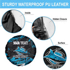 Personalized Cronulla Sutherland Sharks Spare Tire Cover Graffiti Grunge Abstract Urban Street Style Design