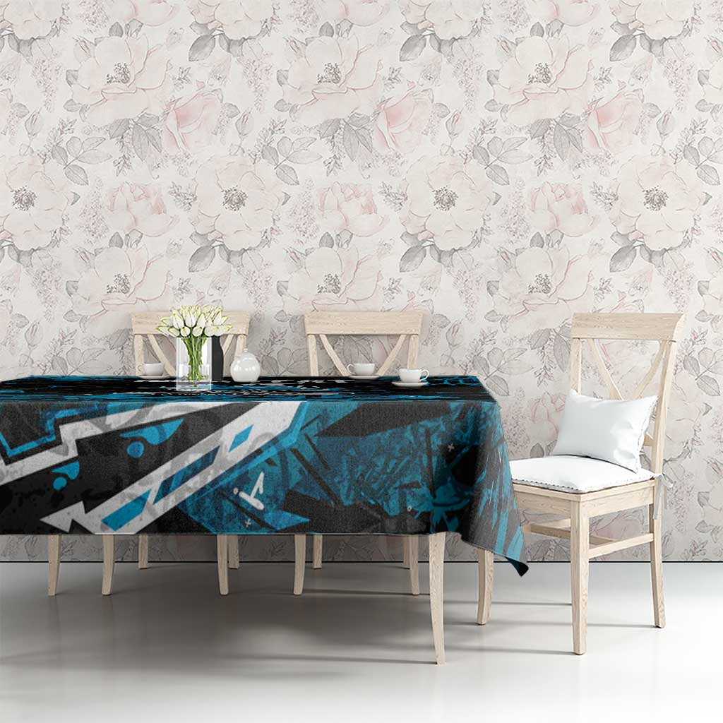 Personalized Cronulla Sutherland Sharks Tablecloth Graffiti Grunge Abstract Urban Street Style Design