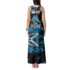 Personalized Cronulla Sutherland Sharks Tank Maxi Dress Graffiti Grunge Abstract Urban Street Style Design