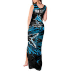 Personalized Cronulla Sutherland Sharks Tank Maxi Dress Graffiti Grunge Abstract Urban Street Style Design