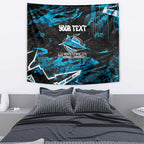Personalized Cronulla Sutherland Sharks Tapestry Graffiti Grunge Abstract Urban Street Style Design