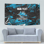 Personalized Cronulla Sutherland Sharks Tapestry Graffiti Grunge Abstract Urban Street Style Design