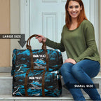 Personalized Cronulla Sutherland Sharks Travel Bag Graffiti Grunge Abstract Urban Street Style Design