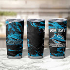 Personalized Cronulla Sutherland Sharks Tumbler Cup Graffiti Grunge Abstract Urban Street Style Design