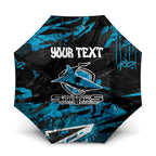 Personalized Cronulla Sutherland Sharks Umbrella Graffiti Grunge Abstract Urban Street Style Design