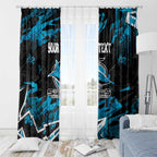 Personalized Cronulla Sutherland Sharks Window Curtain Graffiti Grunge Abstract Urban Street Style Design