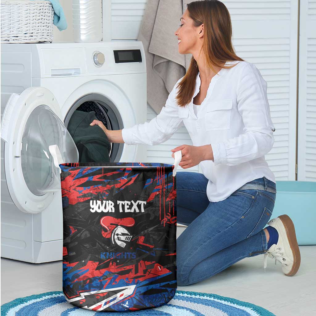 Personalized Newcastle Knights Laundry Basket Graffiti Grunge Abstract Urban Street Style Design
